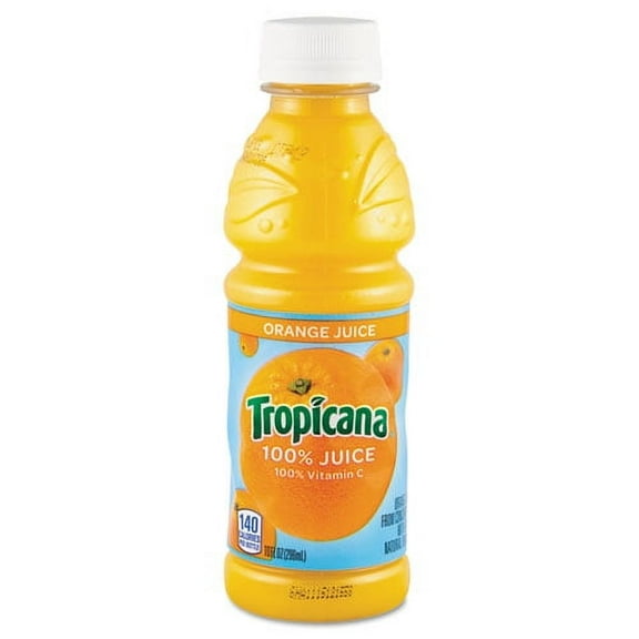 100% Juice, Orange, 10oz Bottle, 24/carton | Bundle of 5 Cartons