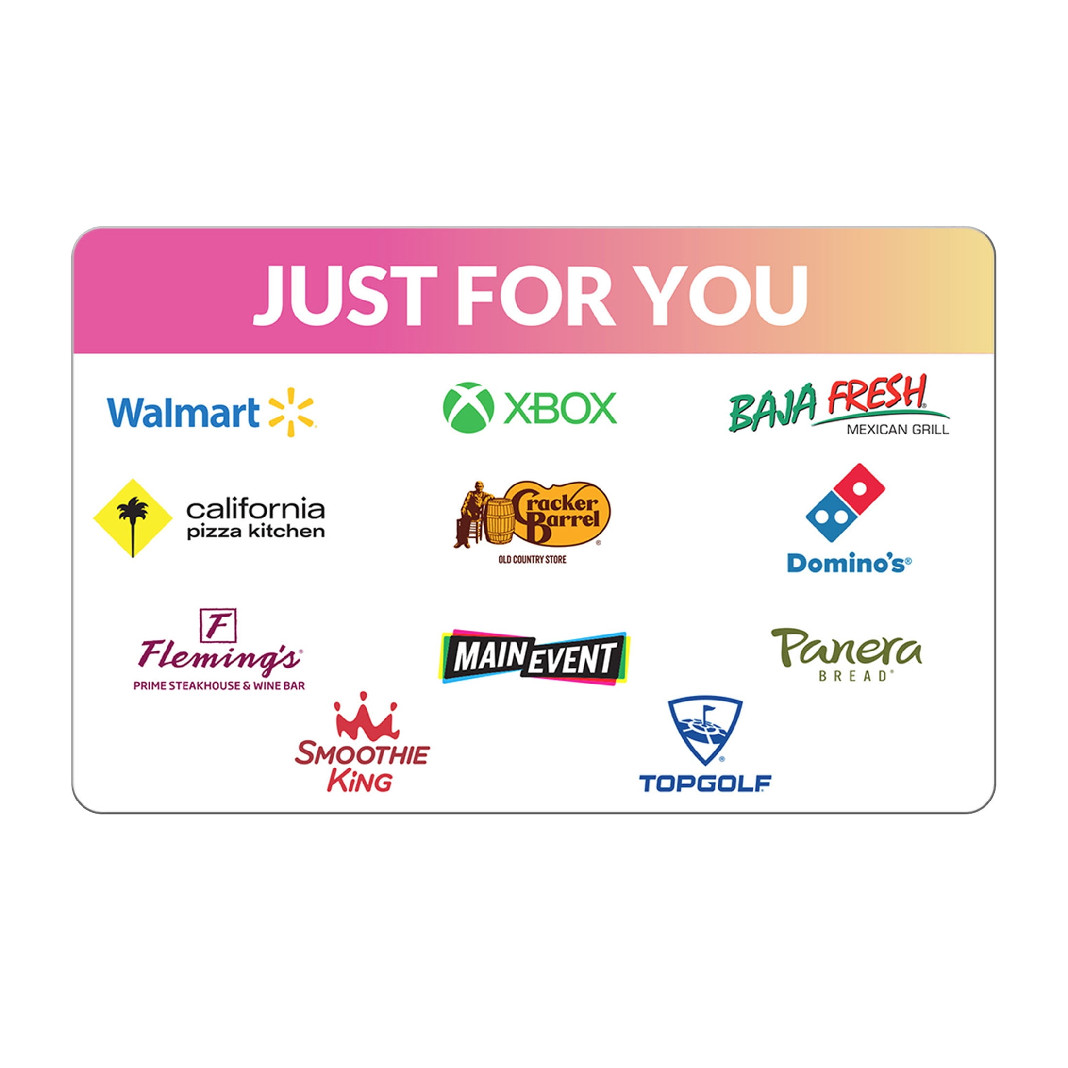 $100 Just For You – ChooseYourCard eGift Card
