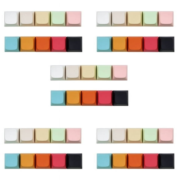 100 Key XDA PBT Keycaps Mechanical Keyboard 1U 1X Ball Print Blank Customized Keycaps Mx Switches XDA Height,A