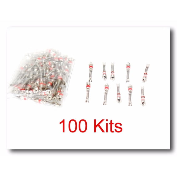 100 Kits Filtered Valve Stem Cores