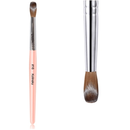 100% Kolinsky Acrylic Nail Brush for Acrylic Application,Nail Brush Acrylic Size 16 Round Oval Shaped Wood Handle Acrylic Powder Brush for Professional Manicure DIY Home Salon