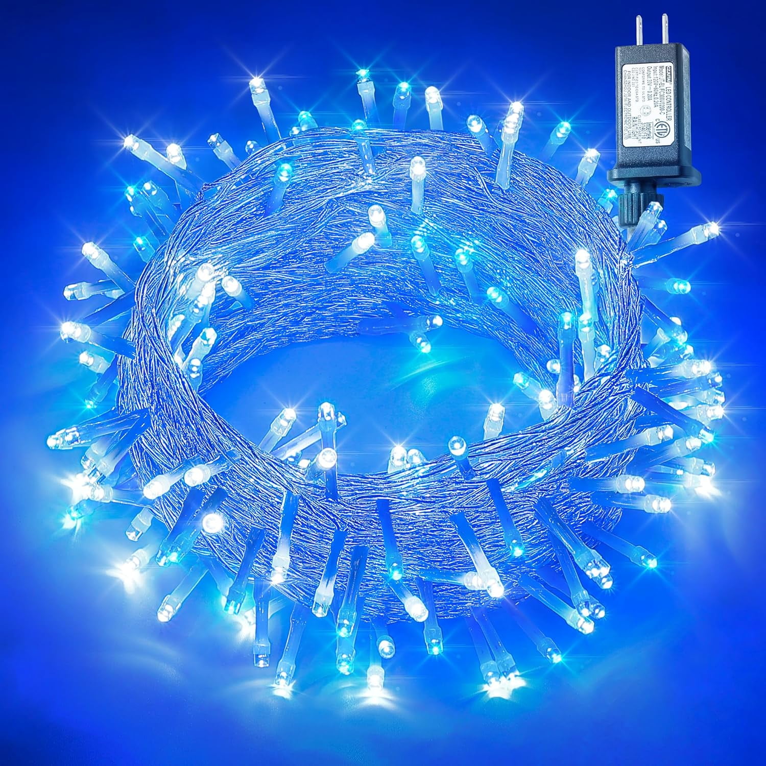 100 LED Christmas String Lights,33ft 8 Modes Extendable Christmas