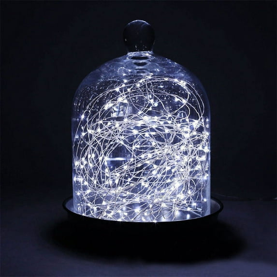 100 LED Copper Battery String Light - White