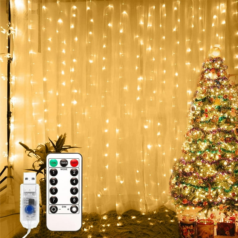 100 LED Fairy String Curtain Night Light for Indoor and Outdoor, Wedding, Christmas, Home Bedroom Wall Decoration, Party 100 LED Fairy String Curtain Night Light for Indoor and Outdoor, Wedding, Christmas, Home Bedroom Wall Decoration, Party