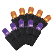 Indoor/Outdoor 100-Count LED Color Sync Dome String Lights, Purple and Orange, 19.5', Halloween by Way To Celebrate