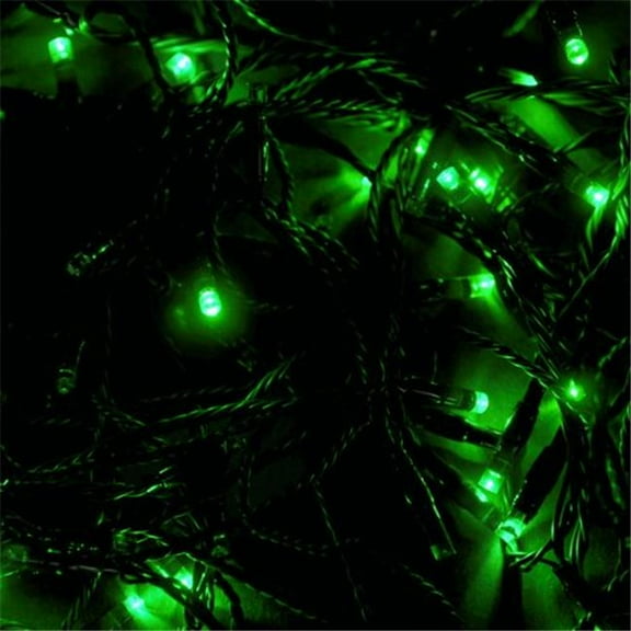 100 LED Green Cable String Light, Green
