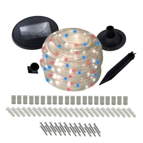 Flipo Red White and Blue 100 Solar Rope Lights