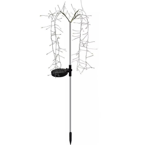 100 LED Solar Firecracker Ground Light, Outdoor Ground Mounted Landscape Lamp, Waterproof Solar String Stake Light for Courtyard Garden Lawn Pathway Yard Holiday and Daily Outdoor Decorative Lighting
