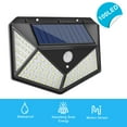 thumbnail image 1 of 100 LED Solar Power PIR Motion Sensor Light Outdoor Garden Path Waterproof Lamp 8-10 Meters 120 Degrees, 1 of 14