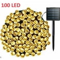 thumbnail image 1 of 100 LED Solar String Lights 40FT Warm White 8 Modes Auto On/Off Xmas Decorations, 1 of 7