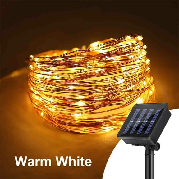 100 LED Solar String Lights Outdoor Waterproof, for Patio Garden Yard Wedding Decoration