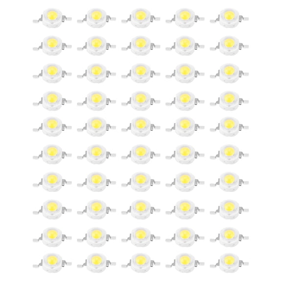 100 LED chips, 1W high-power LED beads, LED chip SMD for DIY lamps, building LED lighting, DIY home decoration[6000K]