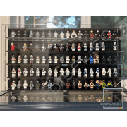 100 LEGO  minifigures Display Case. Show case. Wall mounted. Display case for LEGO . Display case.