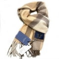 thumbnail image 1 of 100% Lambswool Scarf - Plaid Tartan Check Soft Warm Scarf, Gift for Women and Men 72x12inch, 1 of 5