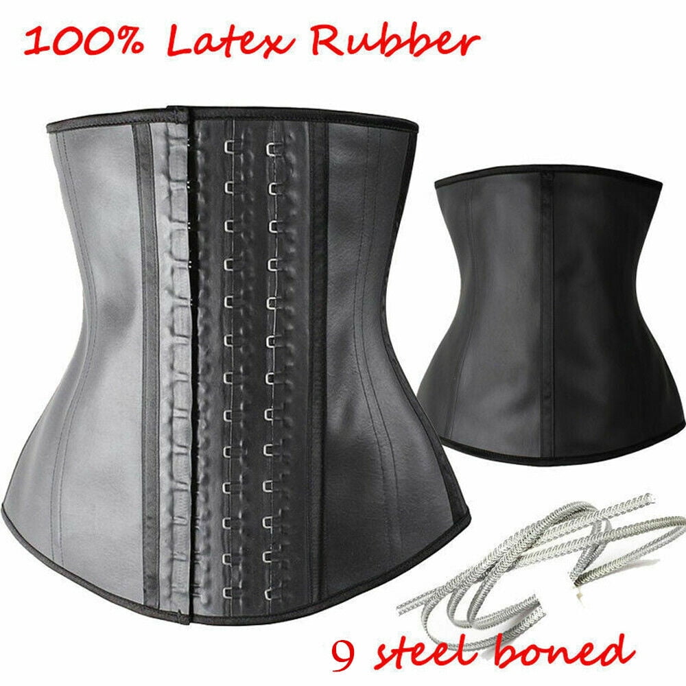 100 Latex Waist Trainer Corset Cincher Fajas Colombianas Reductoras Body Shaper Walmart