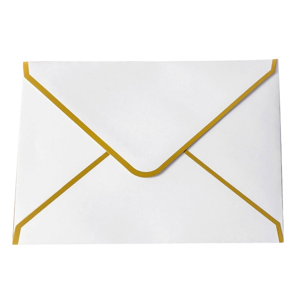 100pcs Lavishness A7 Mailing Envelopes for Formal Incidents 5x7 Foot Black Writing Materials