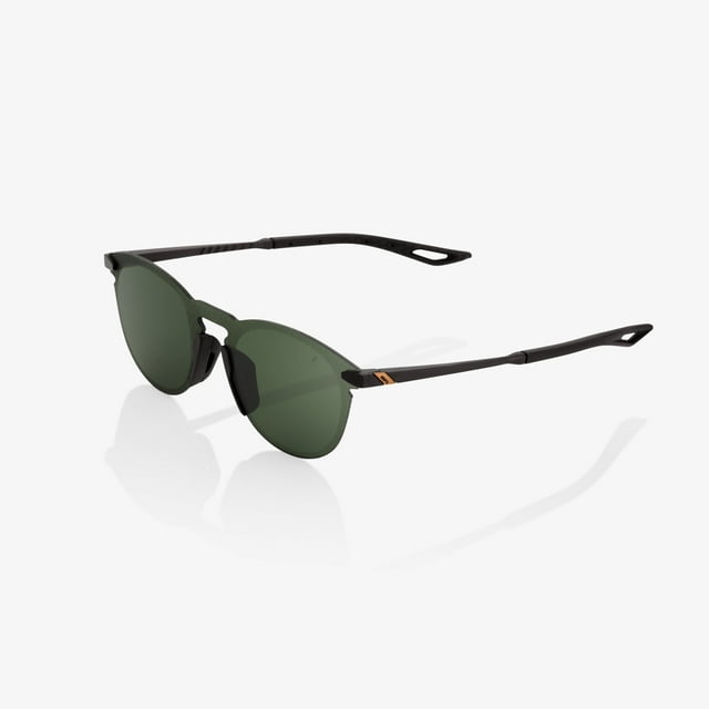 100% Legere Round Sunglasses Green w/Gray Lens