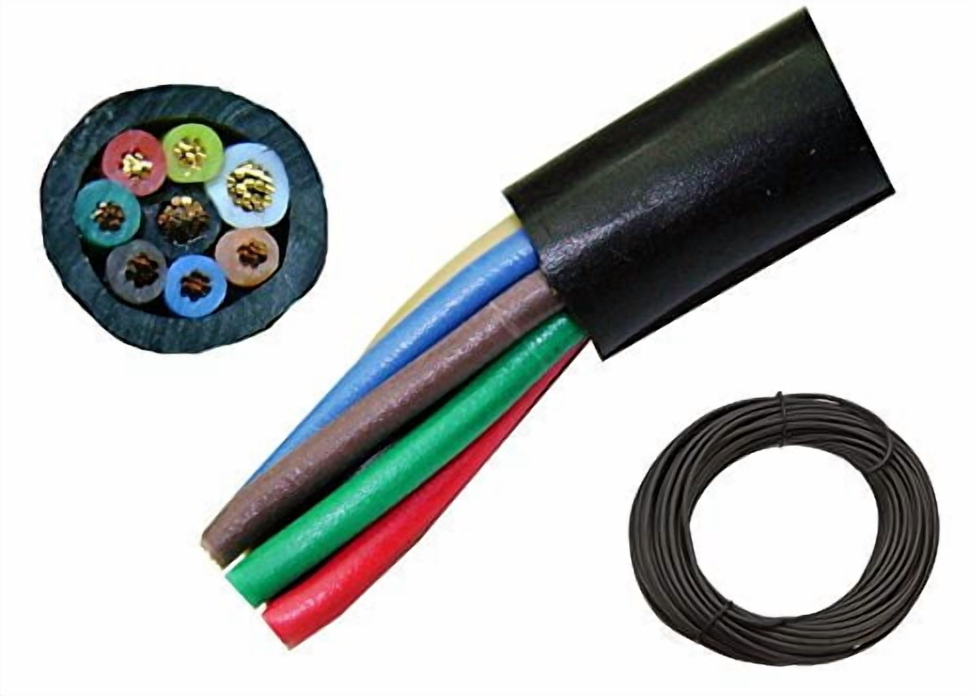 100' Length 8 Conductor Rotor Wire - Antenna Rotator Cable - Walmart.com