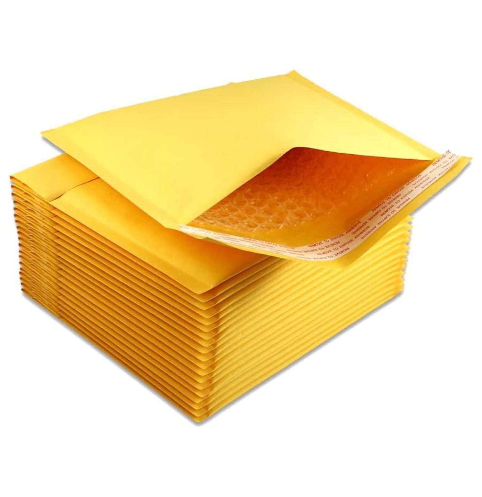 100 Li shun jin Size 7.25 x 8 Bubble Mailers Self Sealing Bulk Padded