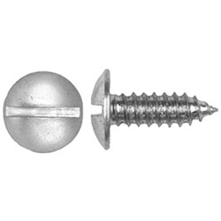 100 License Plate Screws 1/4" (#14) X 3/4" Zinc Plated