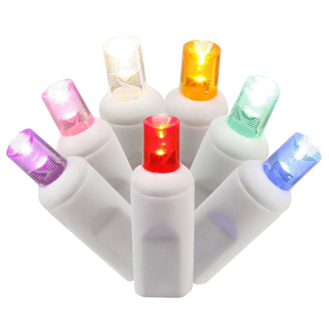 100Light Multicolored LED String Lights 34 Feet Length Wide Angle