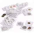 thumbnail image 1 of 100 Lighthouse Cardboard 2x2 Self-Adhesive Holders 32.5mm Coins, 1 of 1