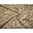thumbnail image 1 of 100% Linen Brown printed Fabric ~ 58quot; wide [11476], 1 of 3