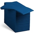 thumbnail image 1 of 100 Linen-Feel Colored Paper Napkins - Decorative Cloth-Like Dark Blue Dinner Napkins - Soft And Absorbent. For Kitchen, Party, Wedding, Bathroom Or Any Occasion. (Pack of 100), 1 of 7
