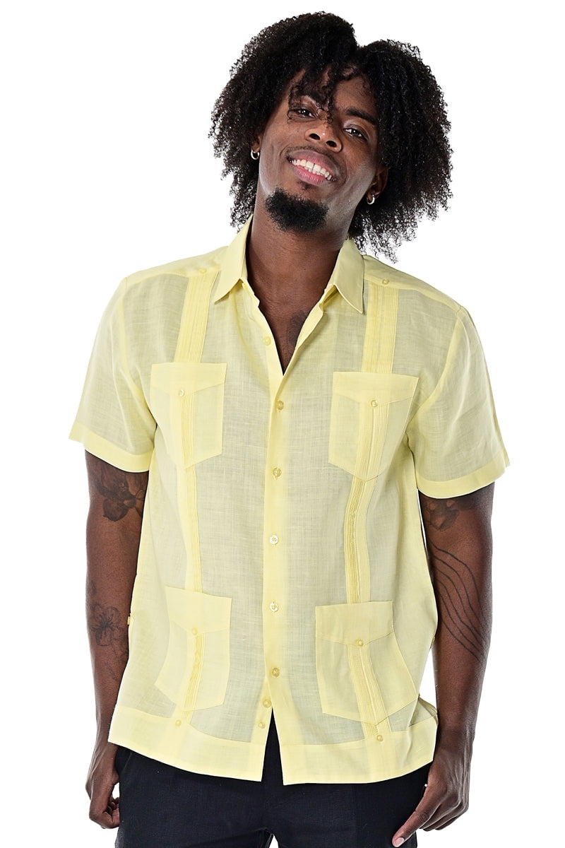 Linen guayabera short sleeve cheap