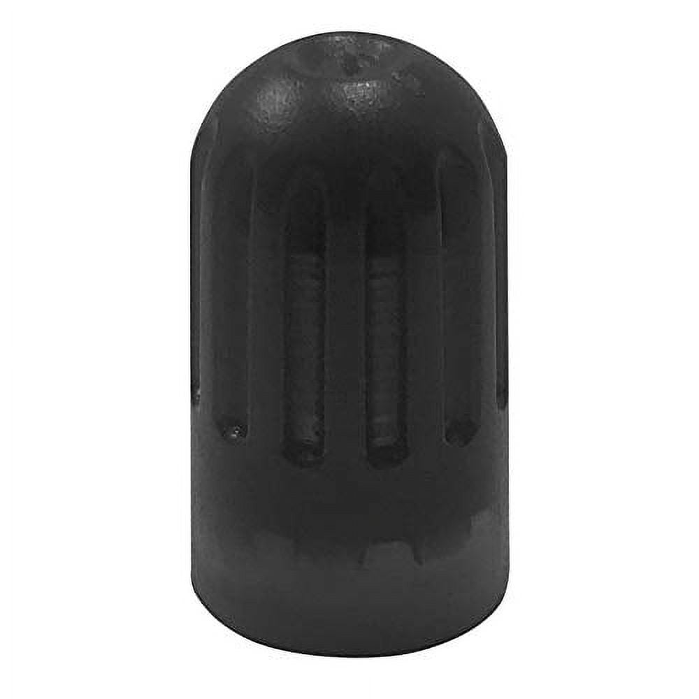 (100) Long Black Plastic Tire Caps Air Valve Stem Seal Universal Car Bike Truck Wheel