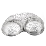 100 Loop Memory Wire for Jewelry Making Bracelets, Silver Sturdy Colorfast Metal Memory Wire can Unleash Your Creativity and Create Special Accessories for Your Family and Friends as Heartfelt Gift