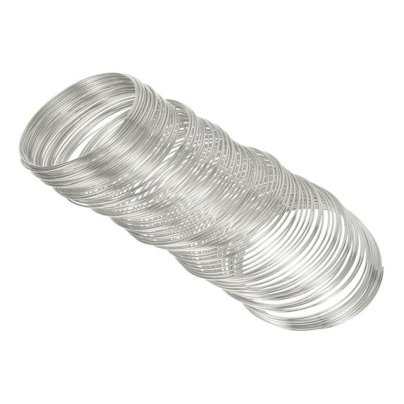 100 Loops Memory Wire, 1pcs 1mm 18 Gauge Jewelry Wire Craft Wire Memory Steel Wire for Jewelry Making, Light Gold
