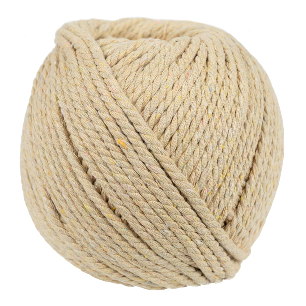 100% Macrame Natural Twisted Cotton Yarn Cord Rope – Various Sizes ...