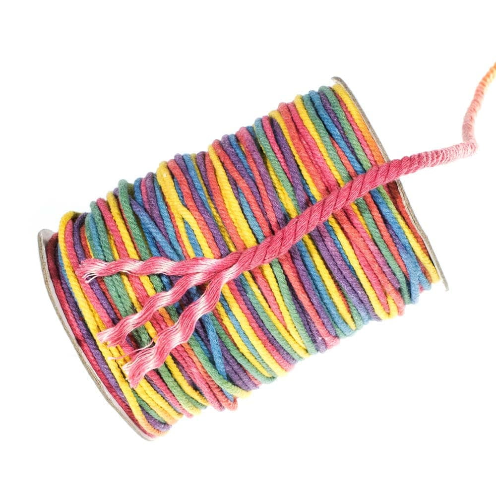 100% Macrame Natural Twisted Cotton Yarn Cord Rope – Various Sizes ...