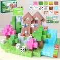 thumbnail image 1 of 100 Magnetic Building Blocks for Ages 3-8, Forest Animal Theme STEM Construction , 15 Patterns, 1 of 6
