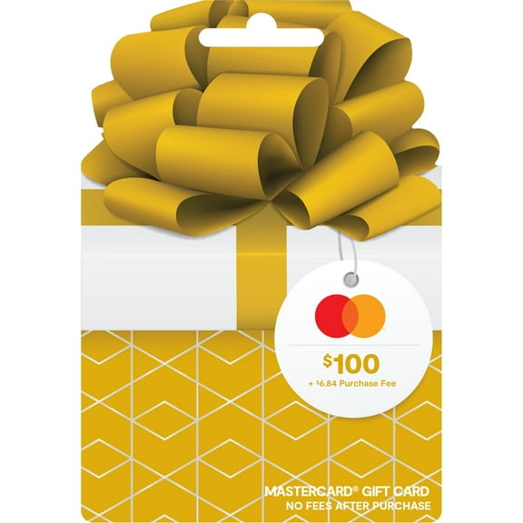 Mastercard $100 Gold Bow Gift Card (Plus $6.84 Purchase Fee)