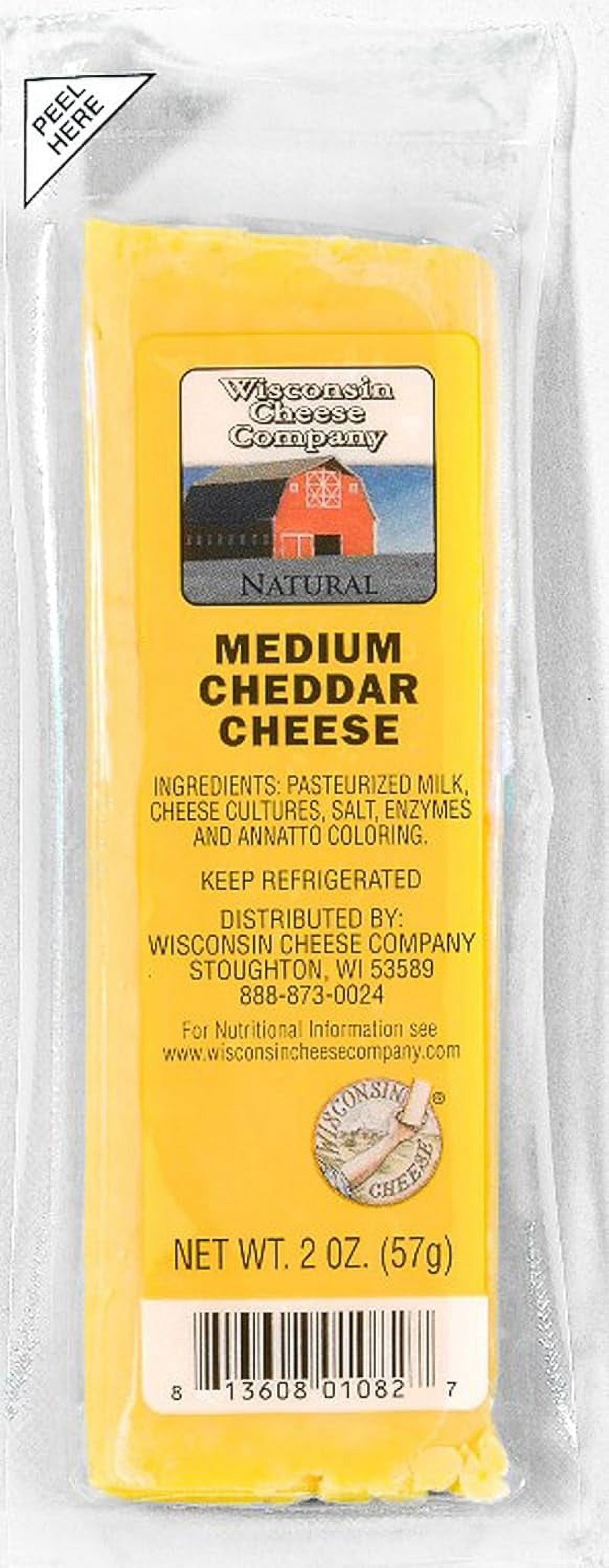 100 Medium Cheddar Snack Sticks, 2oz. (24 Pack) Great for Charcuterie