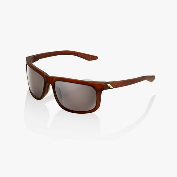 100% Men's Hakan Sunglasses,OS,Silver Mirror/Brown