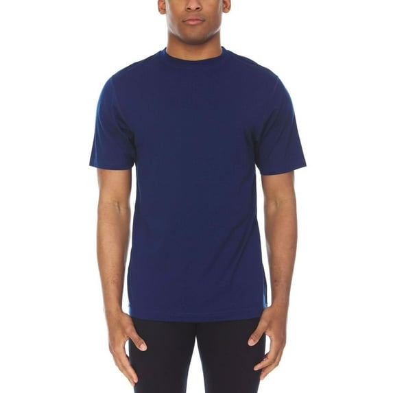 100% Merino Wool Men's Lightweight T-Shirt - Crew Neck Short Sleeve Shirt - Navy - XX-Large