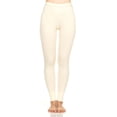 thumbnail image 1 of Merino Wool Women's Midweight Base Layer Bottoms - Thermal Underwear - No Itch Renewable Fabric - Natural Cream - Small, 1 of 3