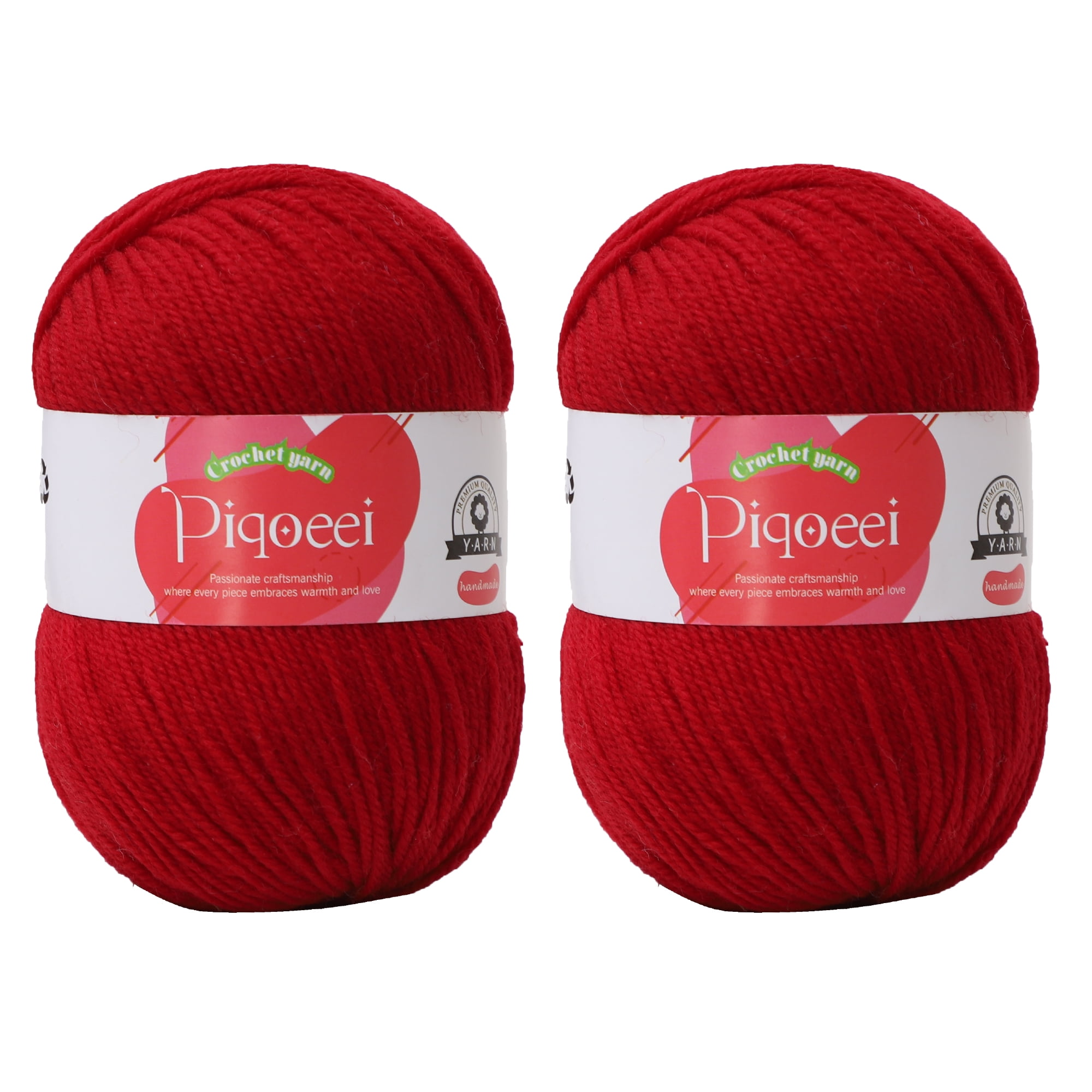 100% Merino Wool Yarn - 2 Pack Worsted Weight #4 Medium Yarn for ...