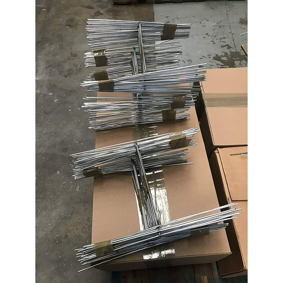 100 Metal Stake 12 x 9 inch x 9Gauge Galvanized Wire Signs Holder, 100 Signs Stake 12'' Tall 9'' Wide, fit 4mm or 5mm Corrugated Signs, 100 Pieces Signs Stake, Ship Same Day (Pkg100Stake12'')