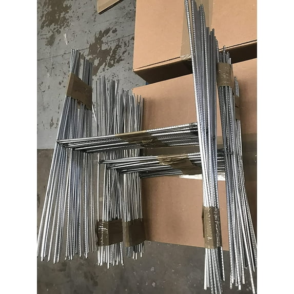 100 Metal Stakes 12'', H Frame Metal Stakes 12 inch Tall,9'' Wide, 100 Pieces Signs Stake 12'' Tall and 9'' Wide, Use with 4mm Corrugated Signs, Ship Same Day UPS (Pkg100Stake12'')