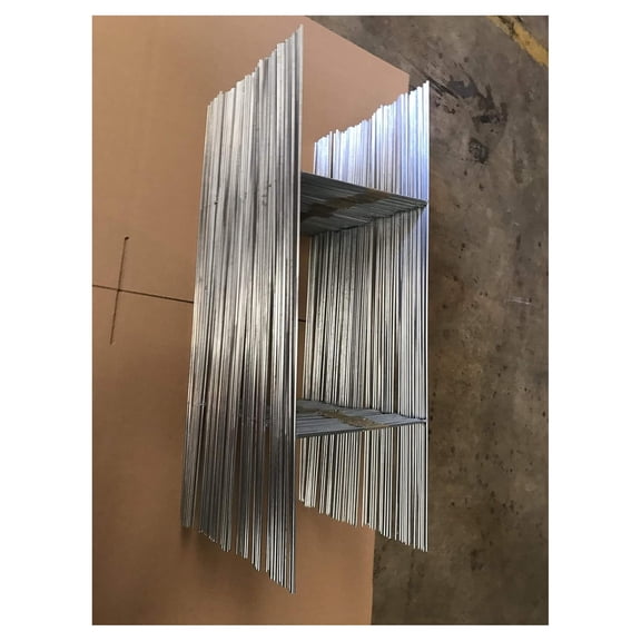 100 Metal Wire Stakes 30'', Pack of 100 Stake Double H-Frame 10x30 inch x 9 Gauge Galvanized Wire, use with Corrugated Sign 4 mm or 5mm, Signs Stake 30'' Tall 10'' Wide (Pkg100Stake30'')
