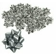 thumbnail image 1 of 100 Metallic Silver Star Bows for Gift Wrapping Special Occasion Bow Christmas, 1 of 1