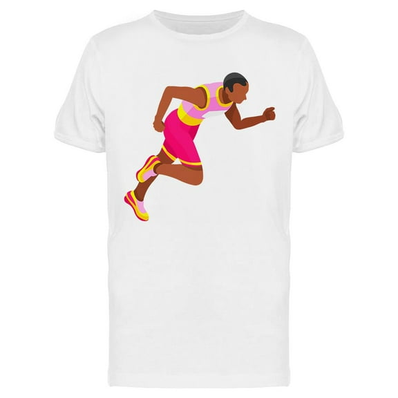 100 Metres Dash T-Shirt Men -Image by Shutterstock, Male Medium