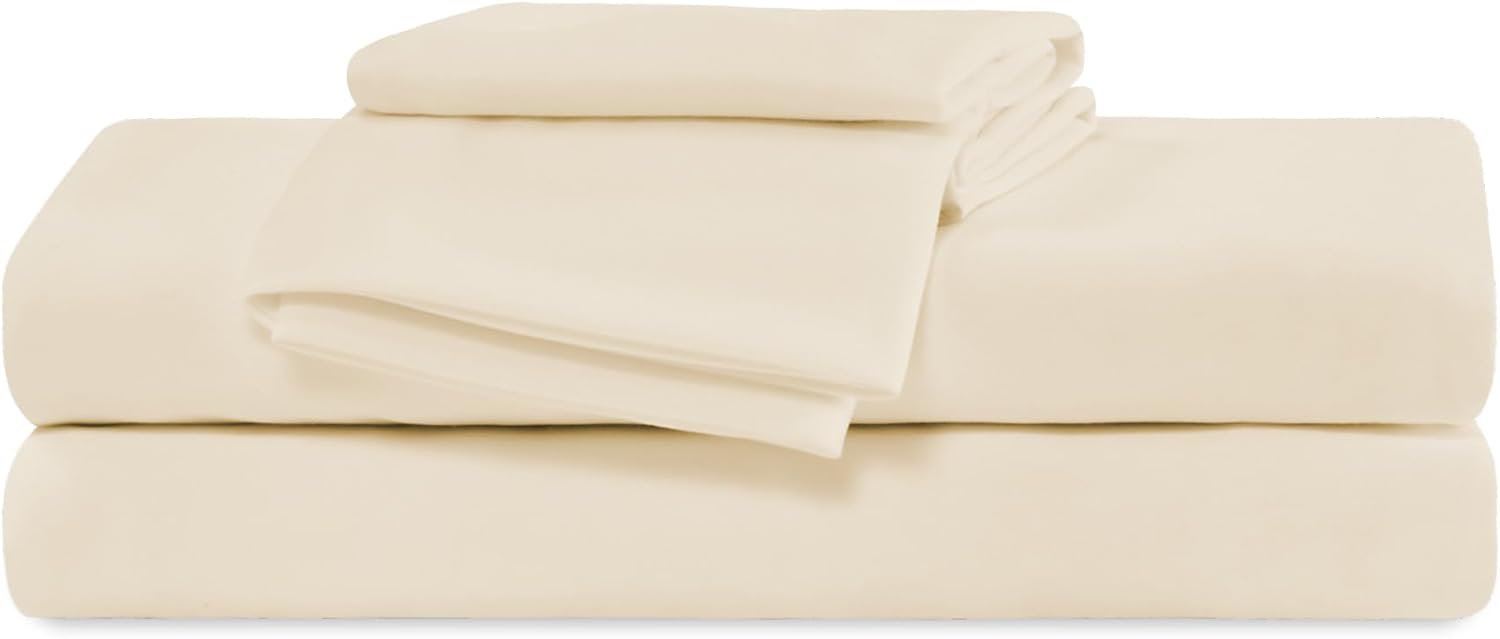 100 Microfiber Jersey Knit Sheet Set, 4 PC Comfy Breathable & Cooling