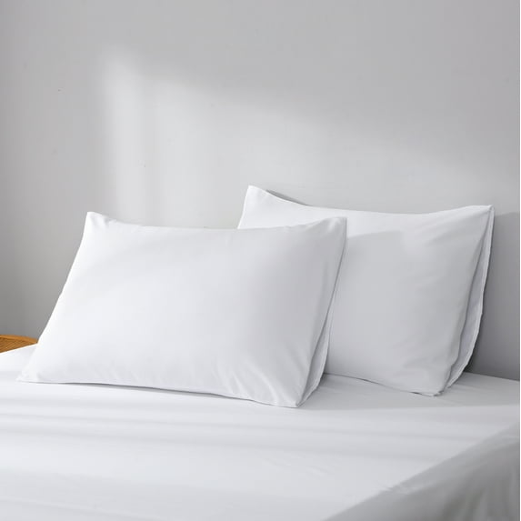 100% Microfiber King Pillowcases, Super Soft and Breathable Envelope Closure Pillow Cases, White King Size