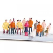100 Mini Painted People Passenger Figures 1/150 Scene Model Street Diorama Toy