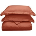 thumbnail image 1 of 100% Modal Rayon from Beechwood 3-Piece Duvet Cover and Pillow Sham Set Coral / King/Cal King, 1 of 1